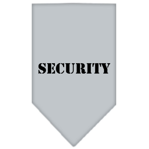 Security Screen Print Bandana Grey Large
